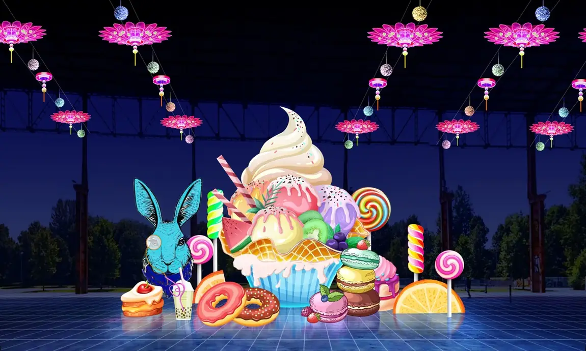 Lantern festival concept design rendering